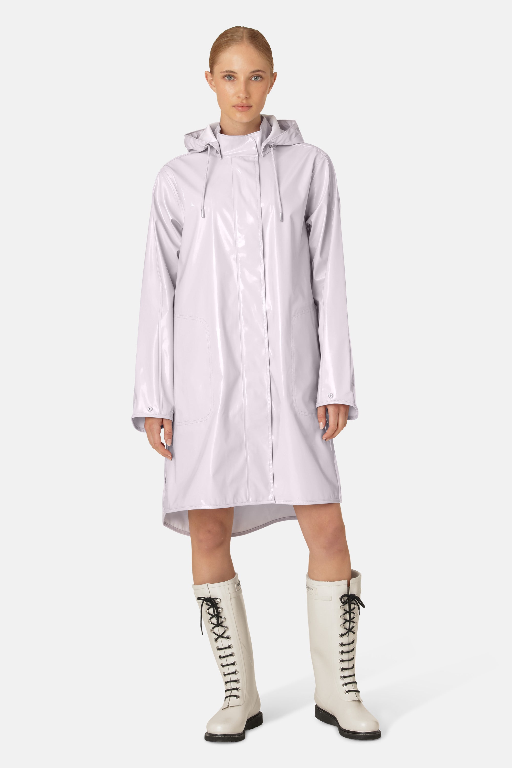 Ilse Jacobsen Hornbæk Rain Long Raincoat Raincoat 557 Thistle